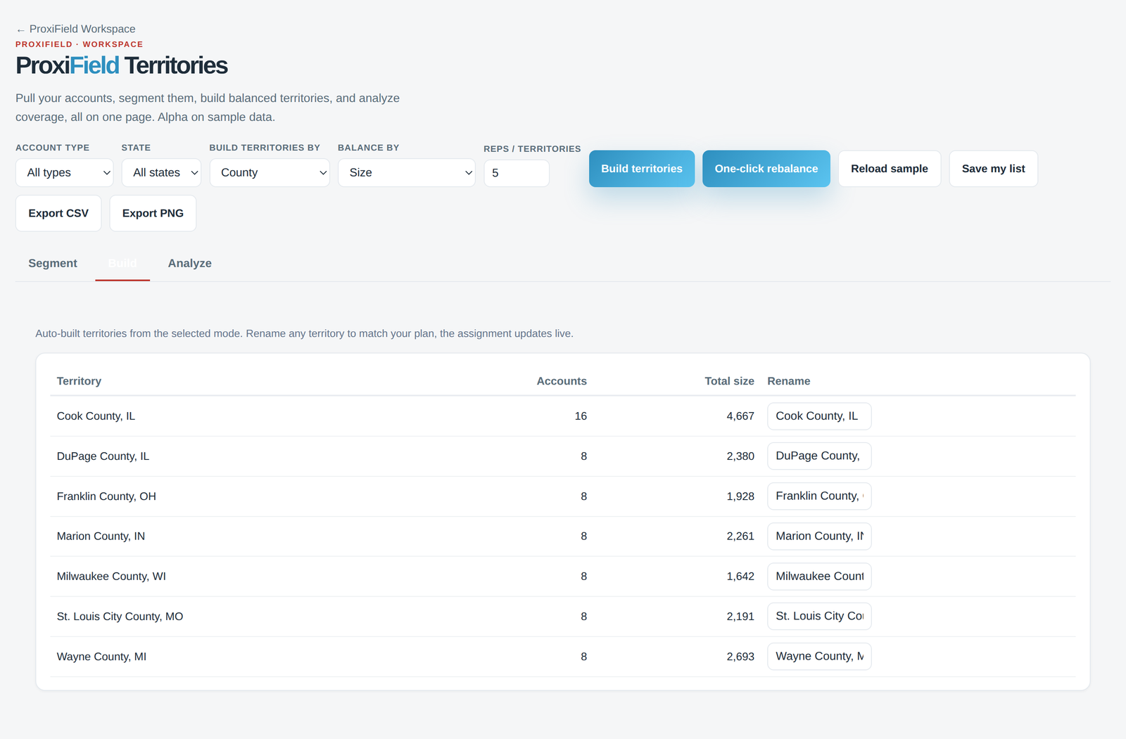 ProxiField Builder full view