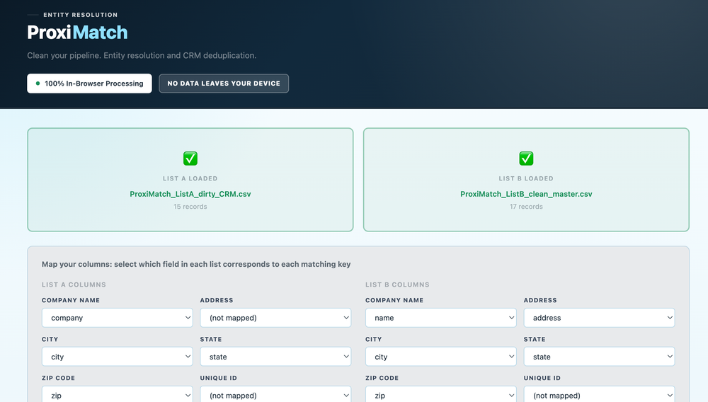 ProxiMatch detail one